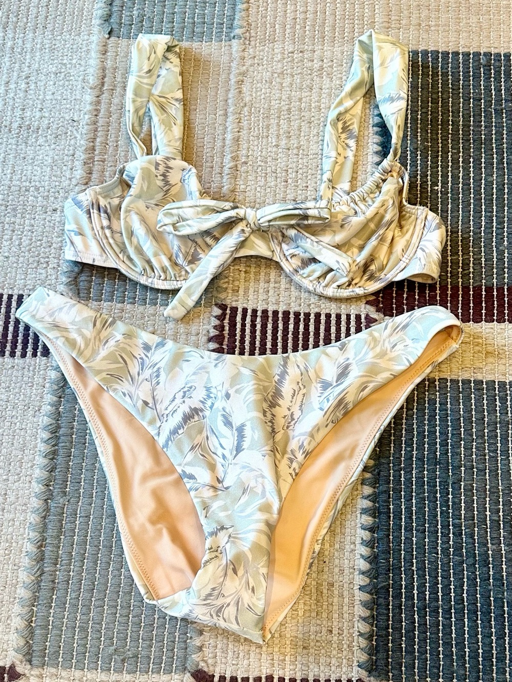 Minkpink Print Tie-Front Bikini Set